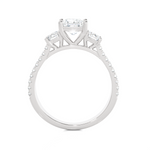 1 1/2 ctw Princess-Cut Three Stone Lab Grown Diamond Ring