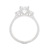1 1/2 ctw Princess-Cut Three Stone Lab Grown Diamond Ring