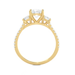 1 1/2 ctw Princess-Cut Three Stone Lab Grown Diamond Ring