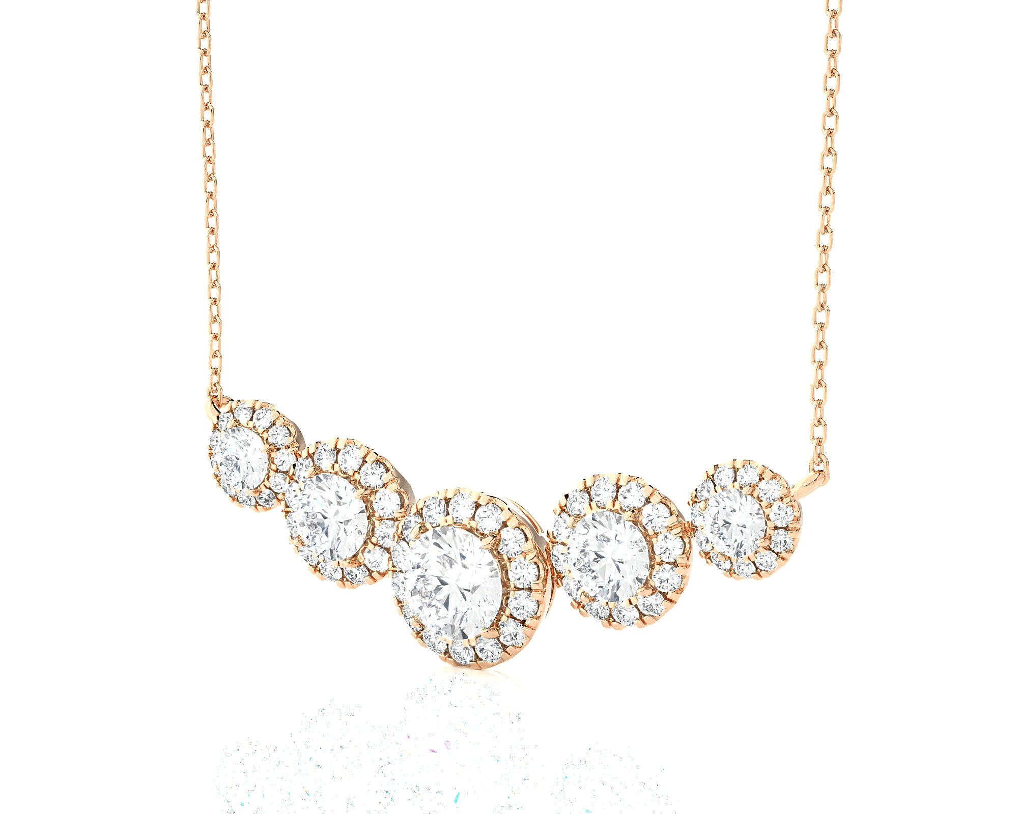 1 3/4  ctw Round Lab Grown Diamond Fashion Necklace