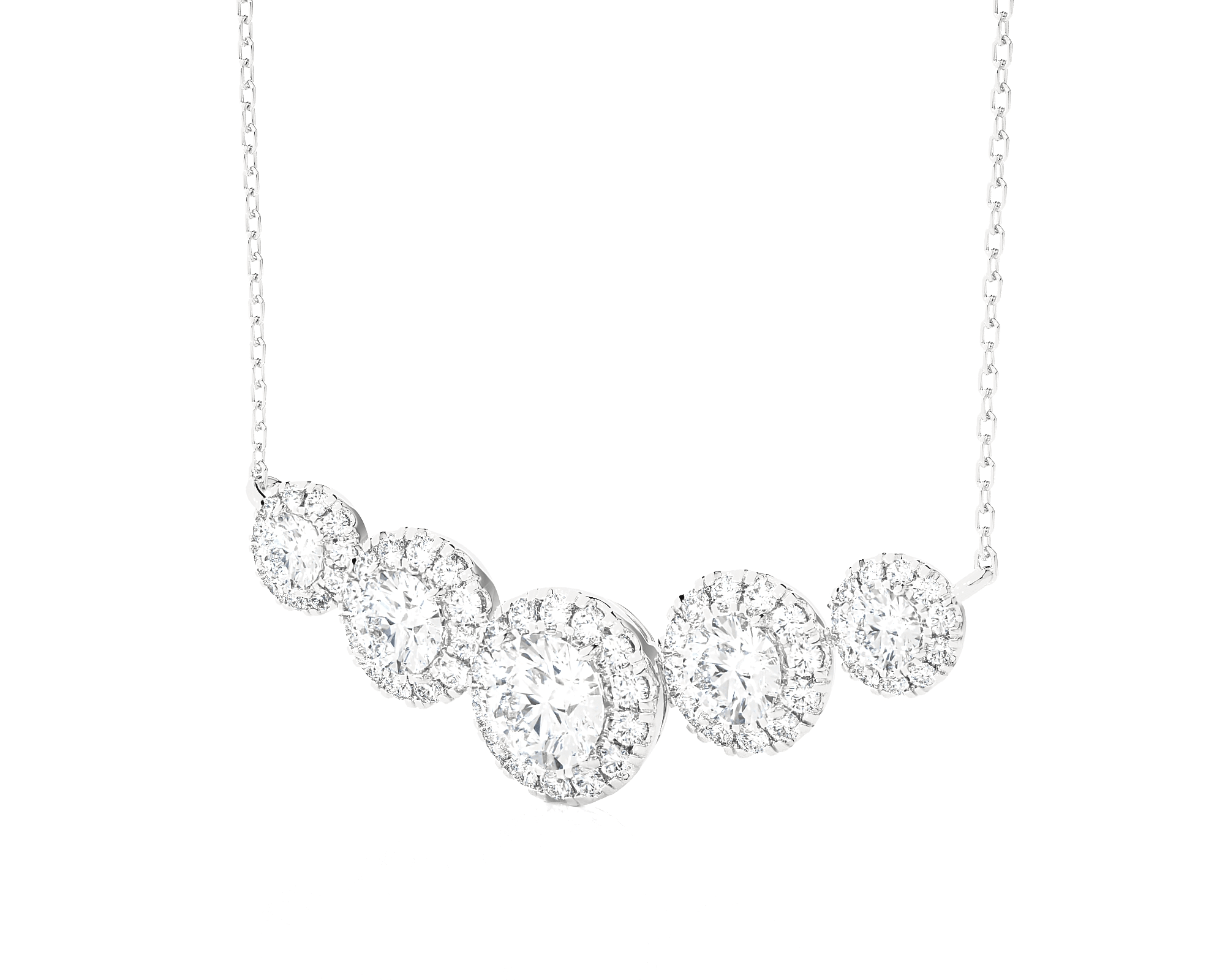 1 3/4  ctw Round Lab Grown Diamond Fashion Necklace