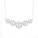 1 3/4  ctw Round Lab Grown Diamond Fashion Necklace
