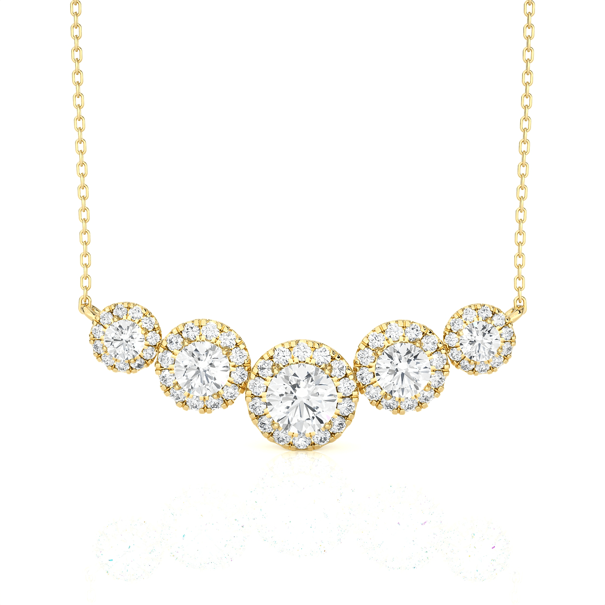1 3/4  ctw Round Lab Grown Diamond Fashion Necklace