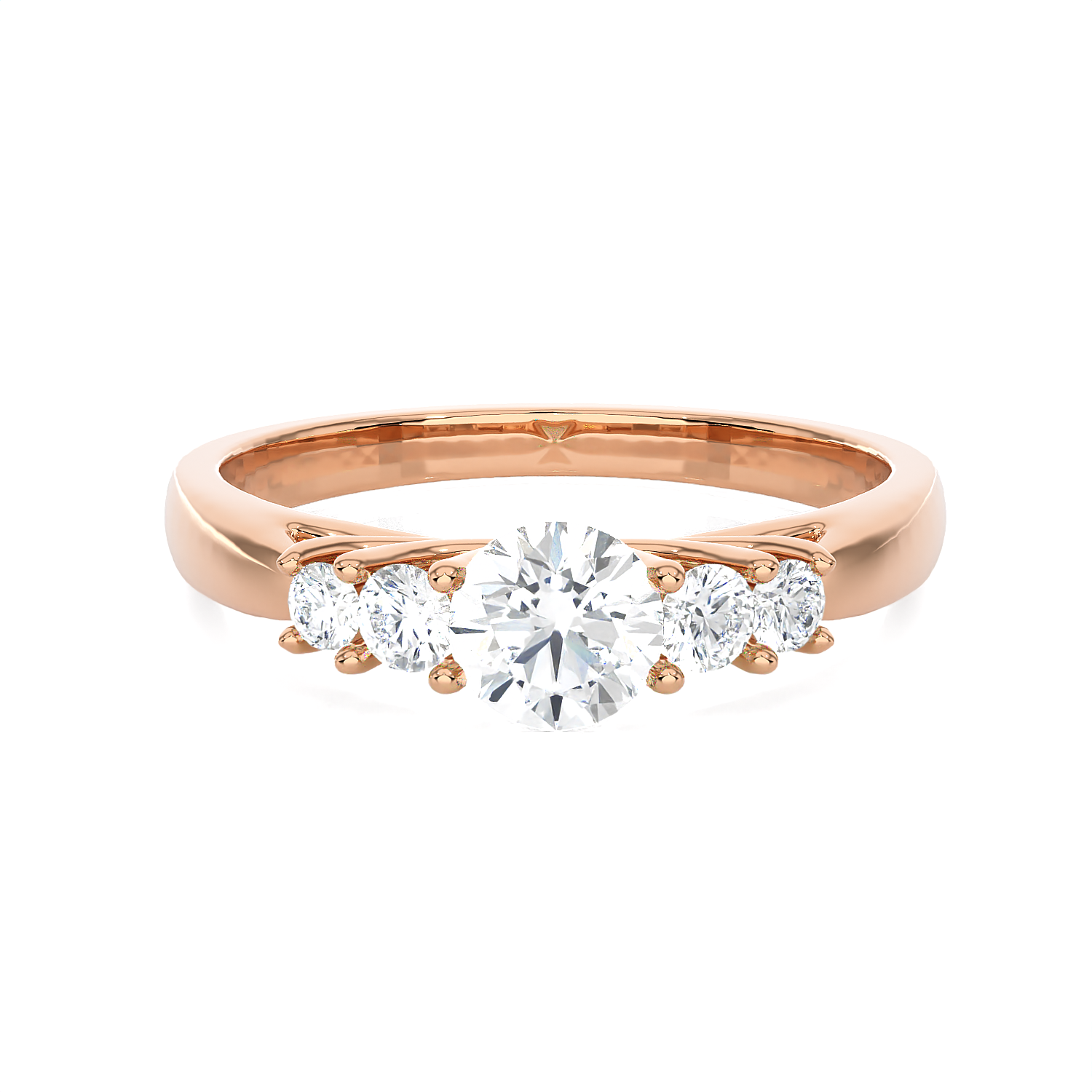 3/4 ctw Round Lab Grown Diamond Anniversary Ring