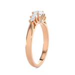 3/4 ctw Round Lab Grown Diamond Anniversary Ring