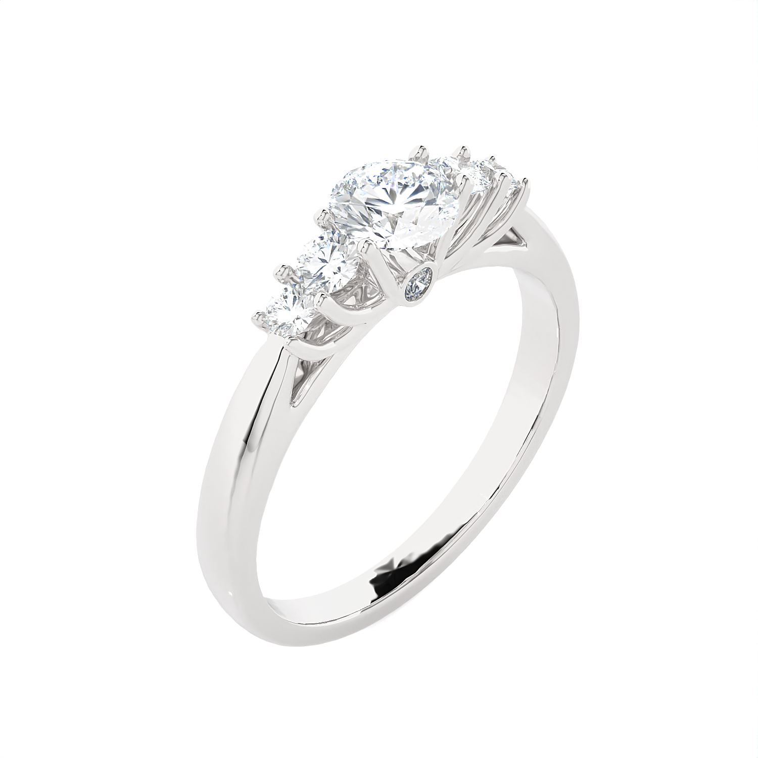3/4 ctw Round Lab Grown Diamond Anniversary Ring