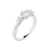3/4 ctw Round Lab Grown Diamond Anniversary Ring