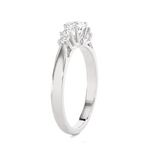 3/4 ctw Round Lab Grown Diamond Anniversary Ring