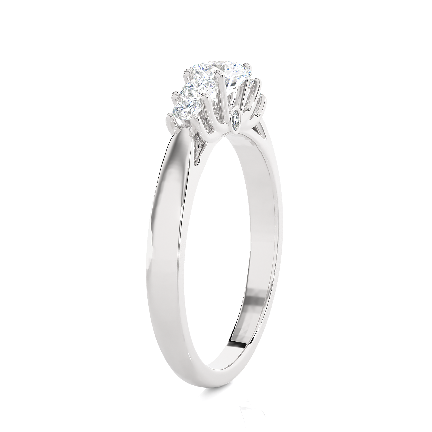 3/4 ctw Round Lab Grown Diamond Anniversary Ring