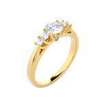 3/4 ctw Round Lab Grown Diamond Anniversary Ring