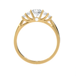 3/4 ctw Round Lab Grown Diamond Anniversary Ring