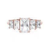 2 ctw Emerald-Cut Lab Grown Diamond Anniversary Ring