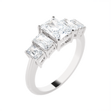 2 ctw Emerald-Cut Lab Grown Diamond Anniversary Ring