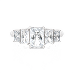2 ctw Emerald-Cut Lab Grown Diamond Anniversary Ring