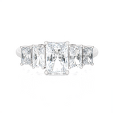 2 ctw Emerald-Cut Lab Grown Diamond Anniversary Ring