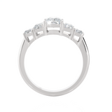 2 ctw Emerald-Cut Lab Grown Diamond Anniversary Ring