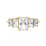 2 ctw Emerald-Cut Lab Grown Diamond Anniversary Ring