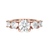 1 5/8 ctw Round Lab Grown Diamond Anniversary Ring