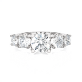 1 5/8 ctw Round Lab Grown Diamond Anniversary Ring