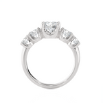 1 5/8 ctw Round Lab Grown Diamond Anniversary Ring