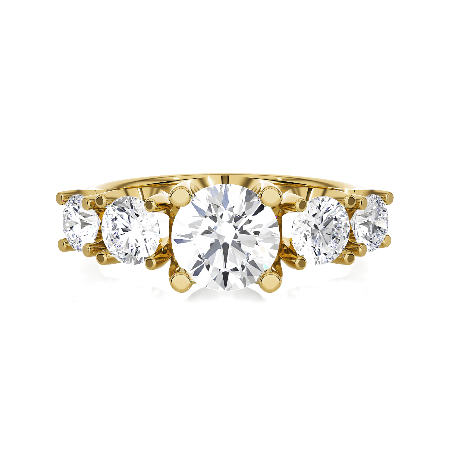 1 5/8 ctw Round Lab Grown Diamond Anniversary Ring