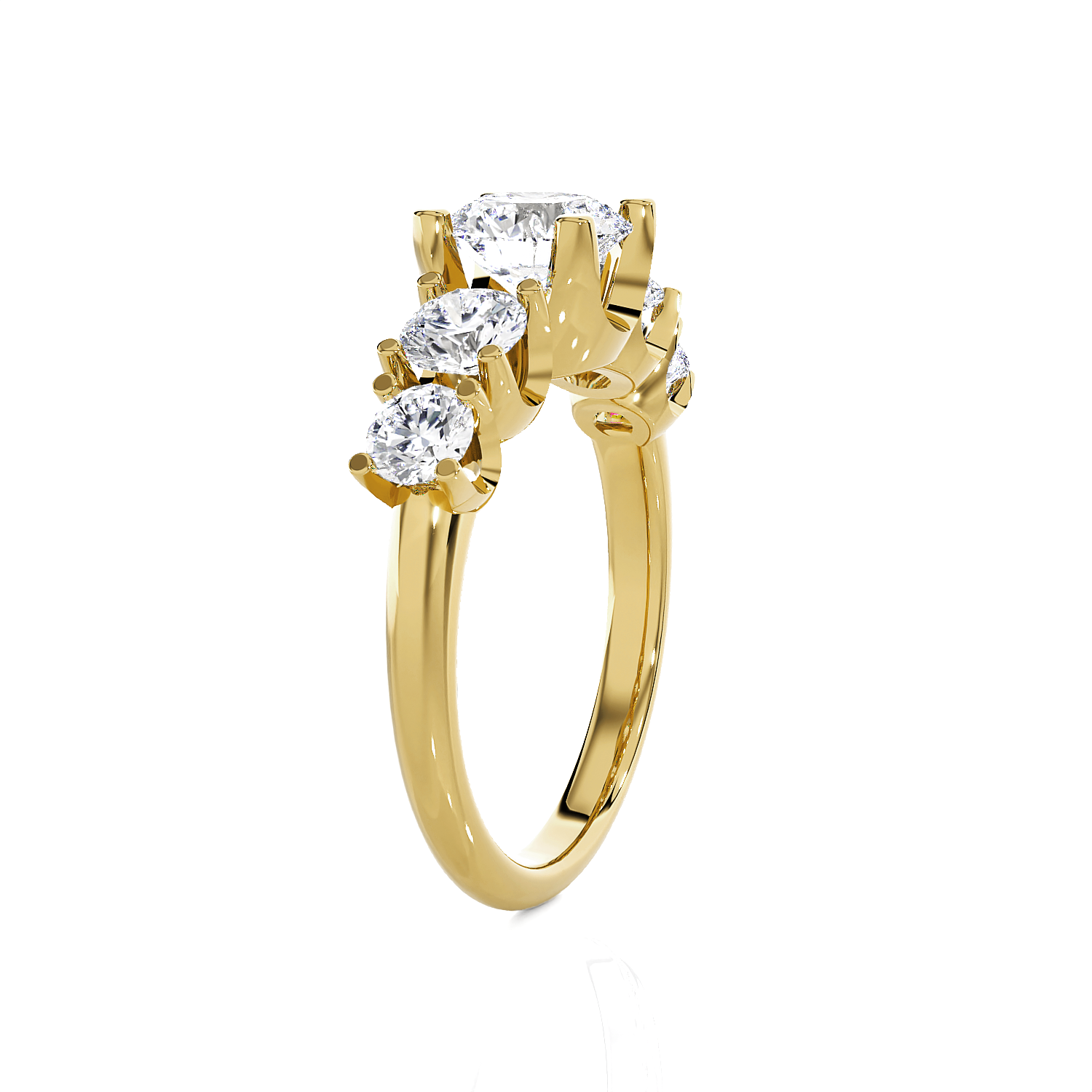 1 5/8 ctw Round Lab Grown Diamond Anniversary Ring
