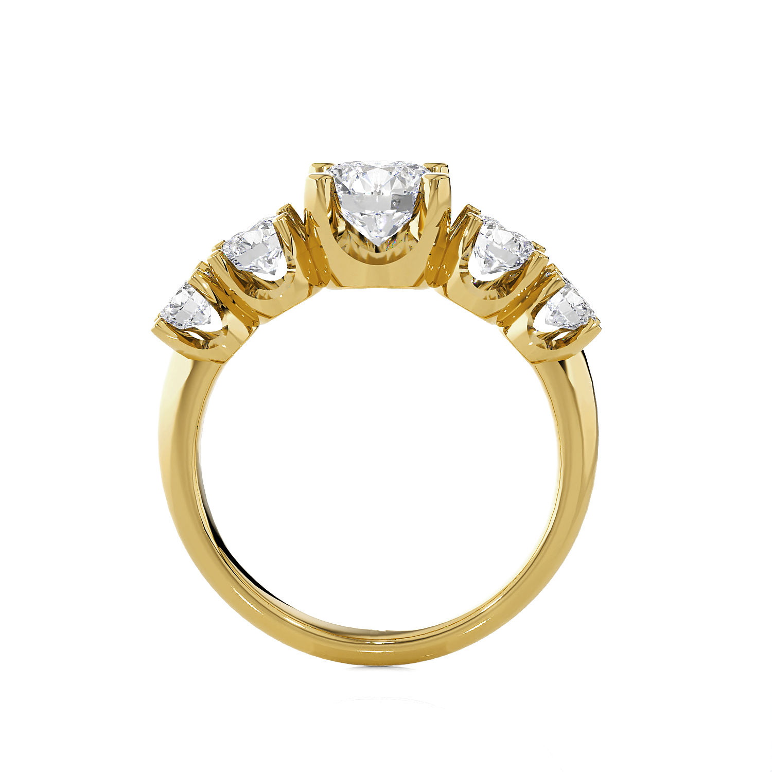 1 5/8 ctw Round Lab Grown Diamond Anniversary Ring