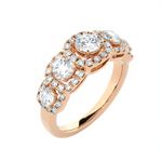 1 5/8 ctw Round Lab Grown Diamond Anniversary Ring