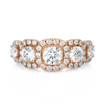 1 5/8 ctw Round Lab Grown Diamond Anniversary Ring