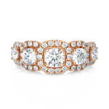 1 5/8 ctw Round Lab Grown Diamond Anniversary Ring