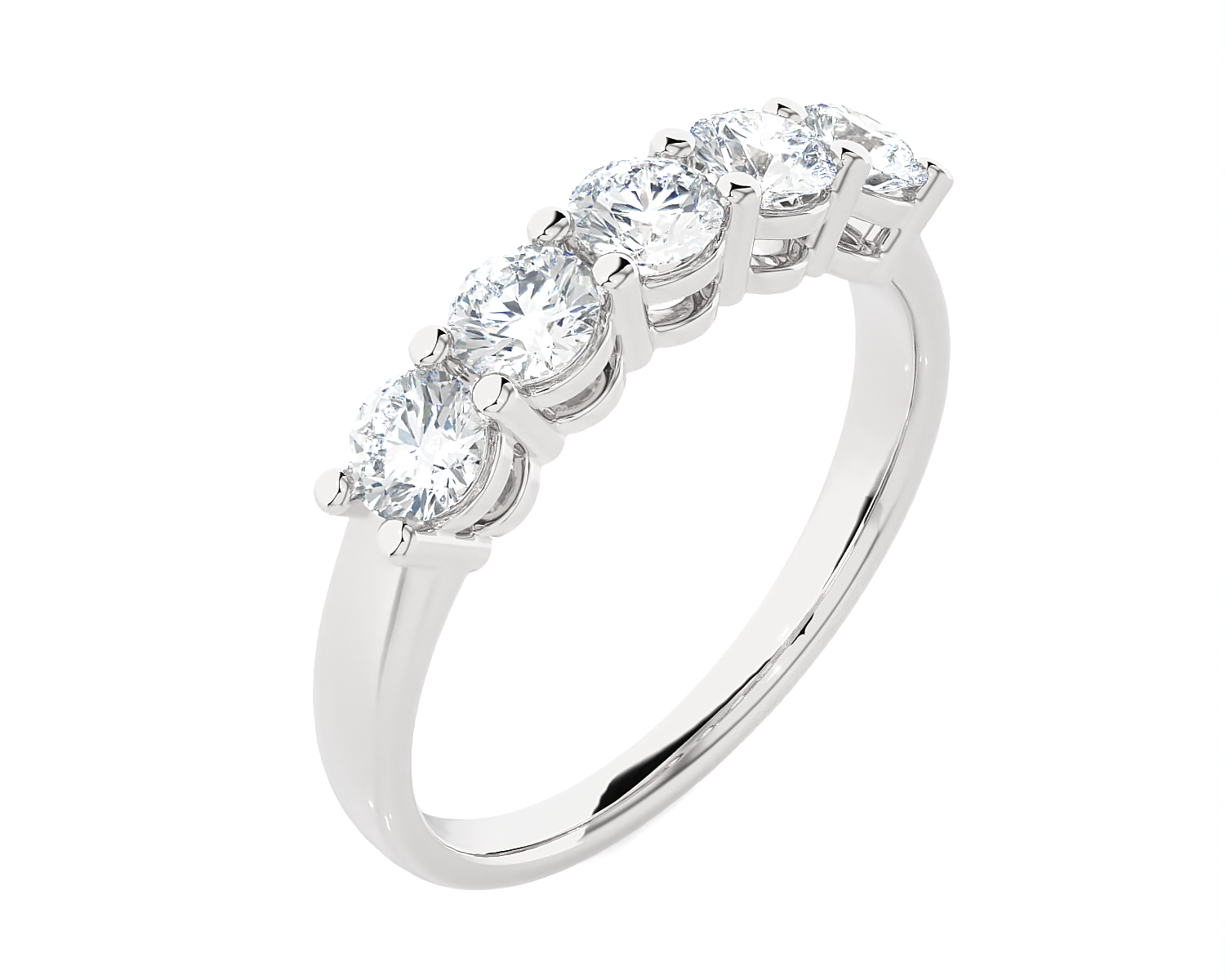 1 ctw Round Lab Grown Diamond Anniversary Ring