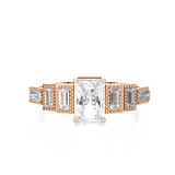 1 1/2 ctw Emerald-Cut Lab Grown Diamond Anniversary Ring