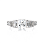 1 1/2 ctw Emerald-Cut Lab Grown Diamond Anniversary Ring