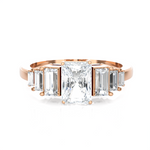 1 1/2 ctw Emerald-Cut Lab Grown Diamond Anniversary Ring