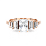 1 1/2 ctw Emerald-Cut Lab Grown Diamond Anniversary Ring