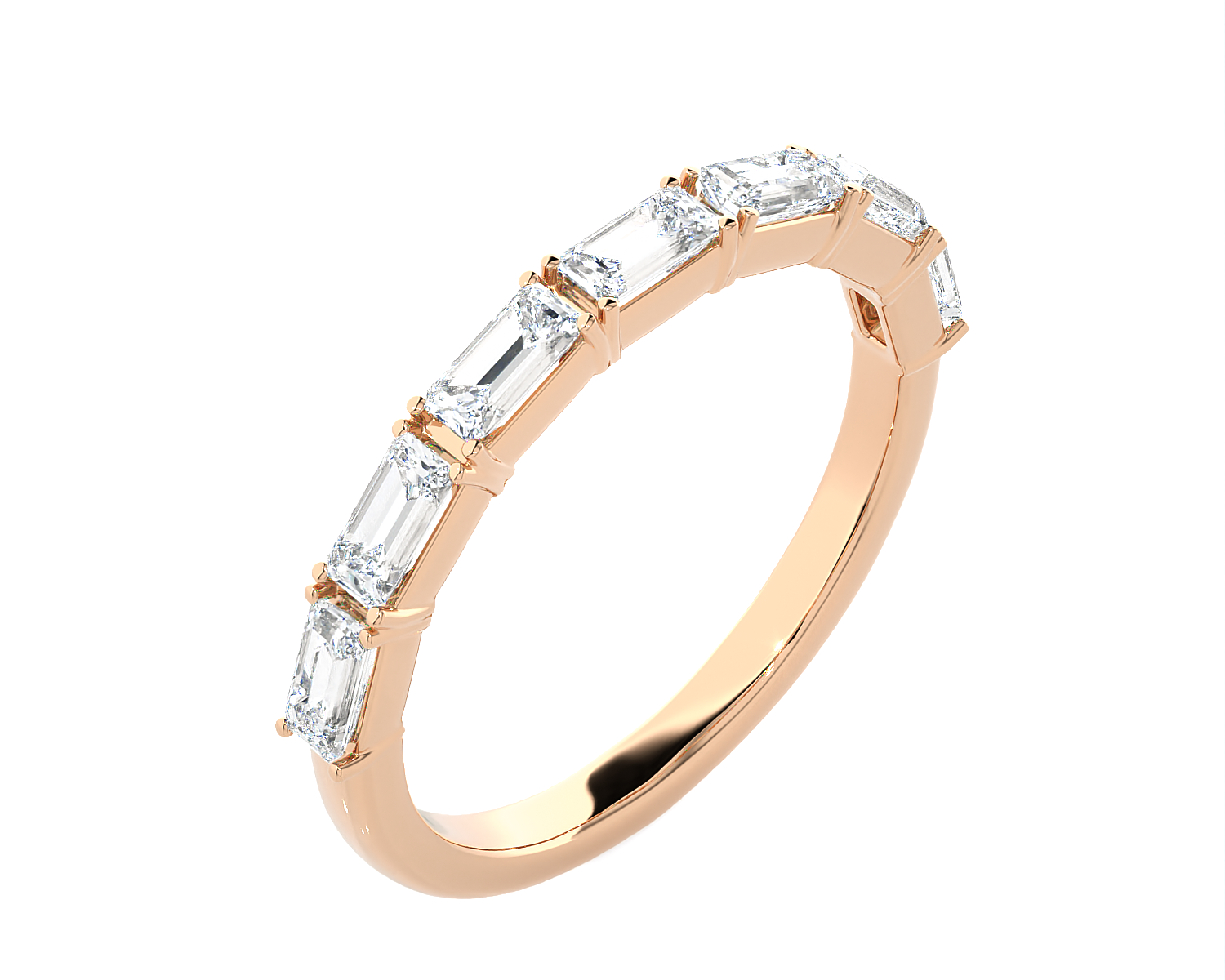1 ctw Baguette Lab Grown Diamond Anniversary Ring
