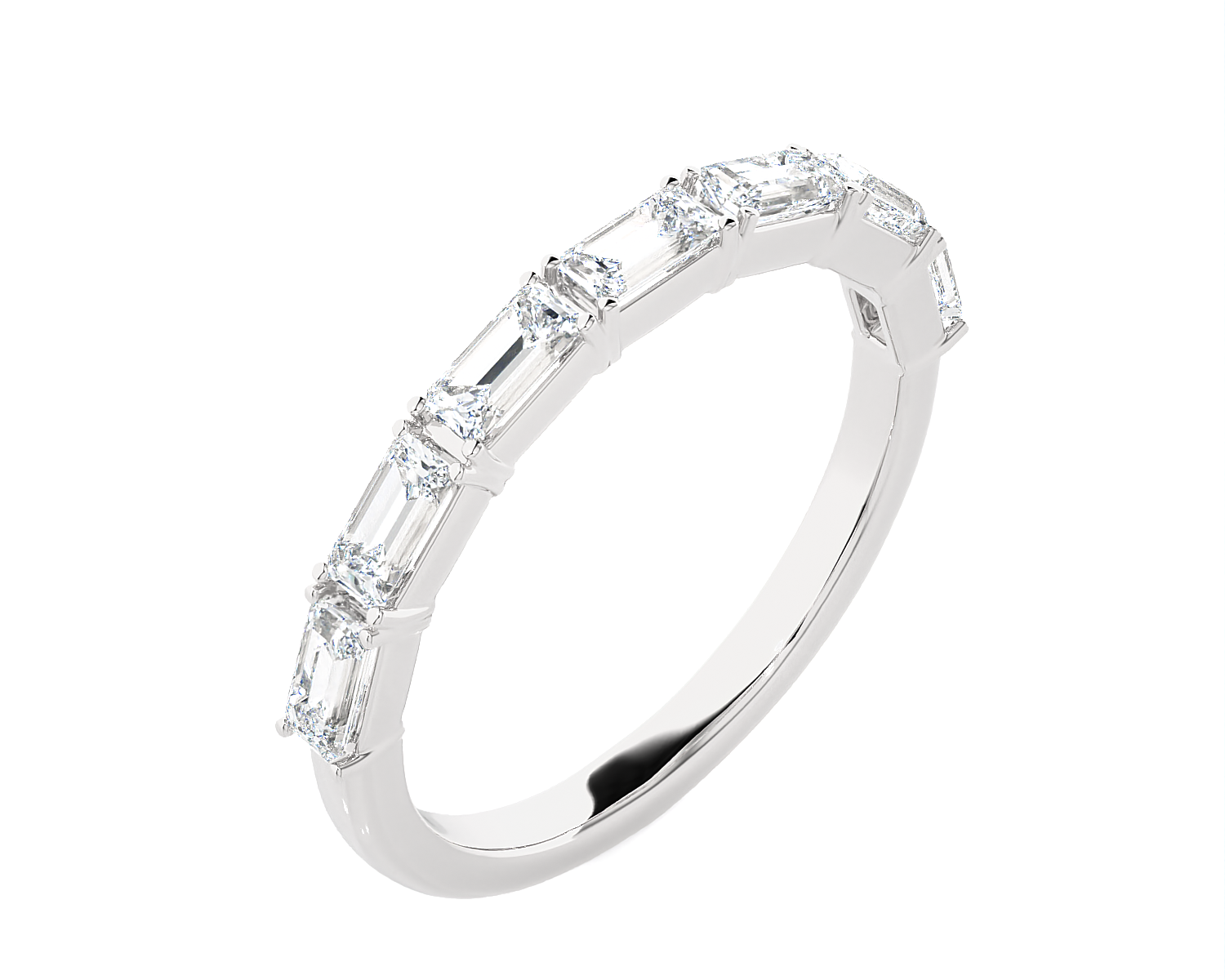 1 ctw Baguette Lab Grown Diamond Anniversary Ring