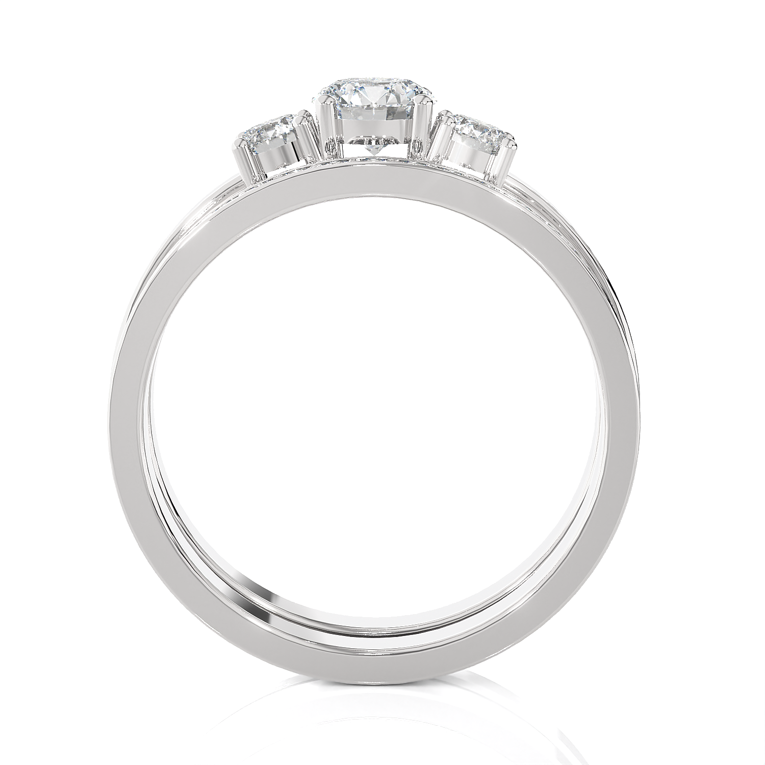 Round Lab Grown Diamond Bridal Ring