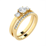 Round Lab Grown Diamond Bridal Ring