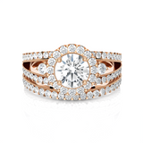 Round Lab Grown Diamond Bridal Ring