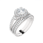 Round Lab Grown Diamond Bridal Ring
