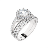 Round Lab Grown Diamond Bridal Ring