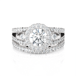 Round Lab Grown Diamond Bridal Ring