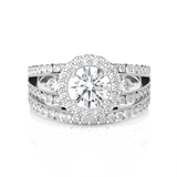 Round Lab Grown Diamond Bridal Ring