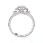 Round Lab Grown Diamond Bridal Ring