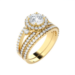 Round Lab Grown Diamond Bridal Ring