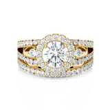 Round Lab Grown Diamond Bridal Ring
