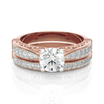 Round Lab Grown Diamond Bridal Ring