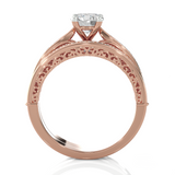 Round Lab Grown Diamond Bridal Ring