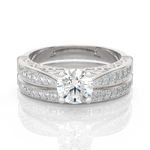 Round Lab Grown Diamond Bridal Ring